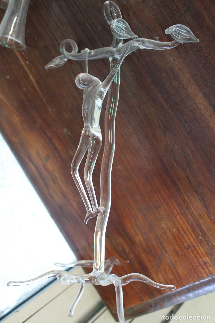 Antig&uuml;edades: crucifijo en cristal - Foto 8