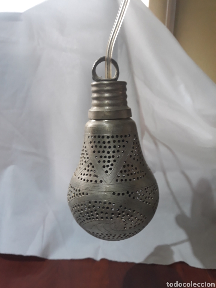 Antig&uuml;edades: Lampara forma de bombilla estilo arabe. - Foto 1