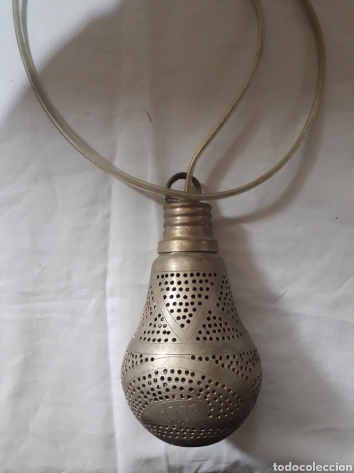 Antig&uuml;edades: Lampara forma de bombilla estilo arabe. - Foto 2