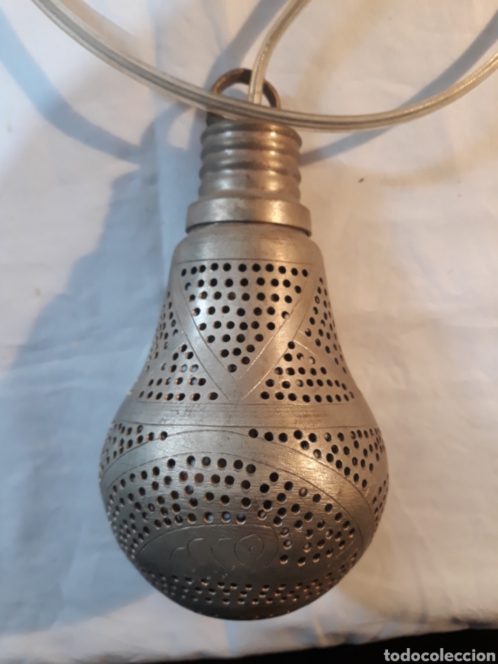 Antig&uuml;edades: Lampara forma de bombilla estilo arabe. - Foto 4