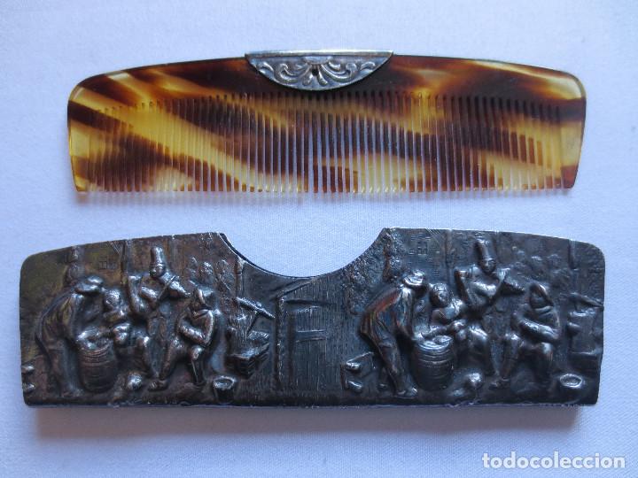 Antig&uuml;edades: BONITO PEINE CON FUNDA EN RELIEVE - Foto 1