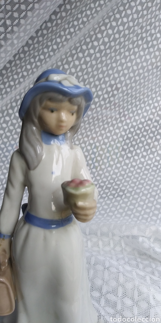 Antig&uuml;edades: Figura porcelana ( quart 5 ) - Foto 2