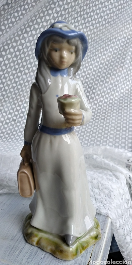 Antig&uuml;edades: Figura porcelana ( quart 5 ) - Foto 6