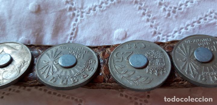 Antig&uuml;edades: Cintur&oacute;n de serpiente con monedas antiguas - Foto 6
