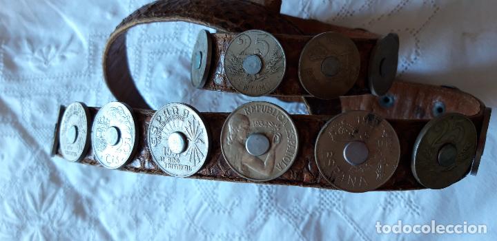 Antig&uuml;edades: Cintur&oacute;n de serpiente con monedas antiguas - Foto 10