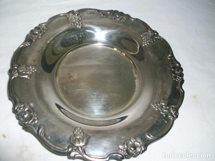 Antig&uuml;edades: BANDEJA PEQUE&Ntilde;A-BA&Ntilde;ADA EN PLATA - Foto 1
