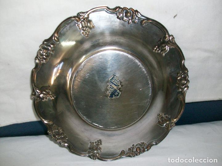 Antig&uuml;edades: BANDEJA PEQUE&Ntilde;A-BA&Ntilde;ADA EN PLATA - Foto 2