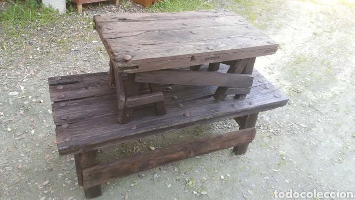 Antig&uuml;edades: Antiguas Mesas de madera artesanales - Foto 2