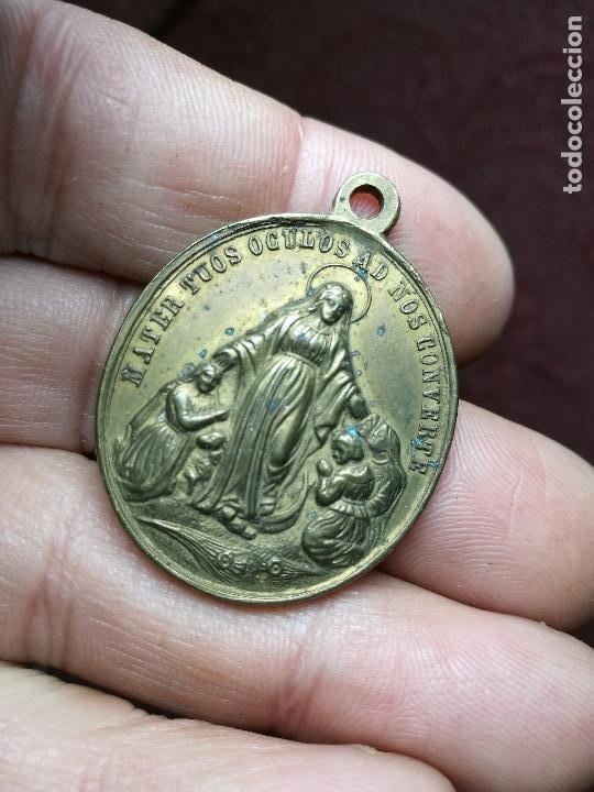 Antig&uuml;edades: MEDALLA HIJAS DE LA INMACULADA CONCEPCION..bronce - Foto 2
