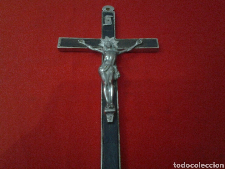 Antig&uuml;edades: Crucifijo antiguo - Foto 7