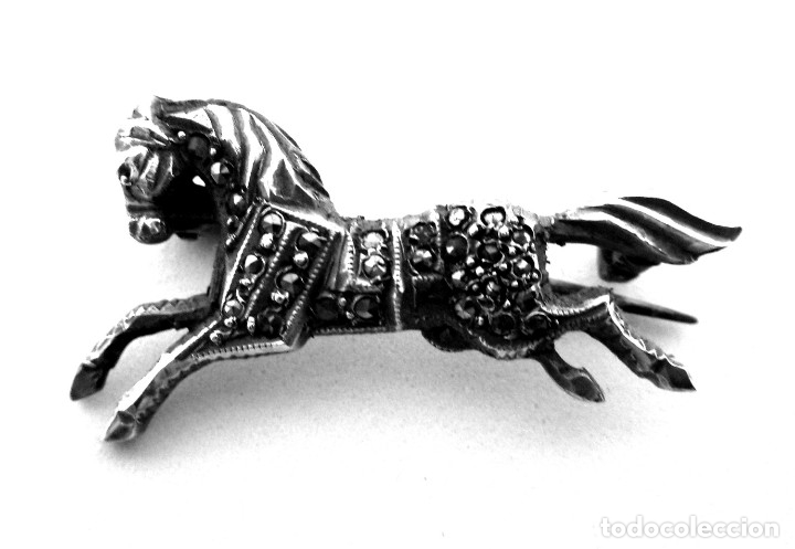 Antig&uuml;edades: BROCHE MARCASITAS - Foto 6