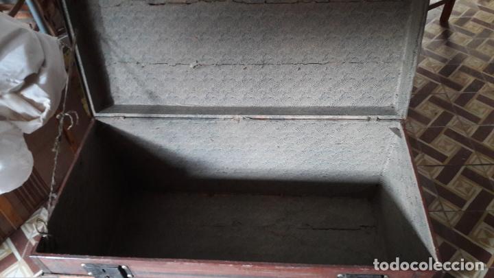 Antig&uuml;edades: PRECIOSO BAUL DE MADERA PINTADA - Foto 4