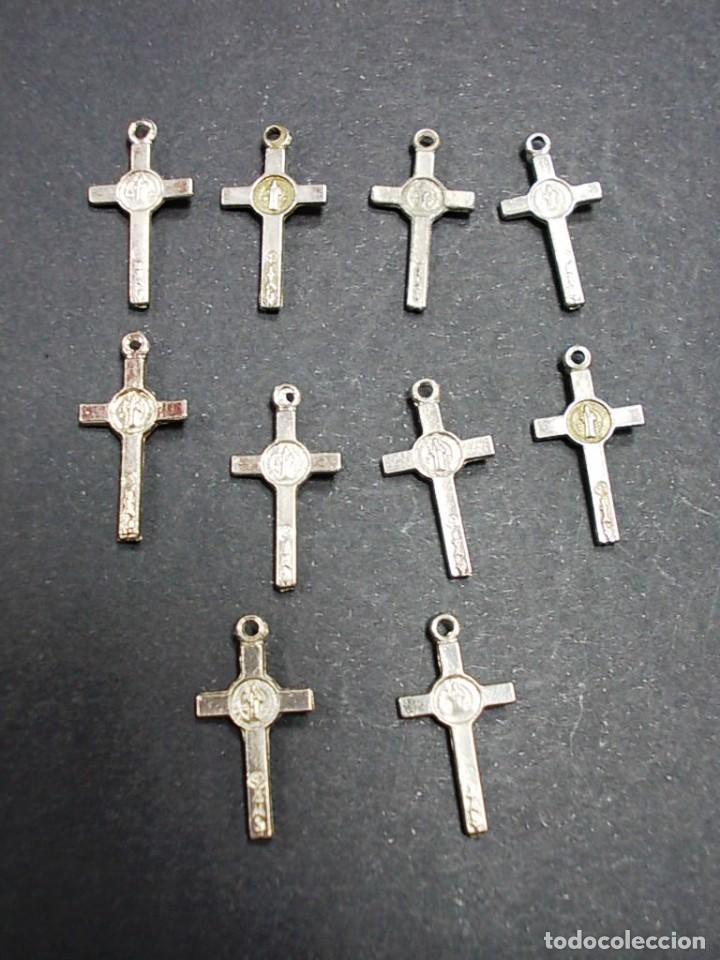 Antig&uuml;edades: Lote de 10 cruces plateadas - Foto 4