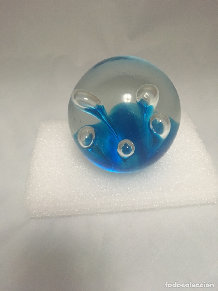 Antig&uuml;edades: PISAPAPELES CRITAL MURANO MIDE 9cms diam - Foto 1