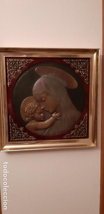 Antig&uuml;edades: Cuadro Religioso de bronce - Foto 4