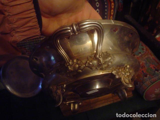 Antig&uuml;edades: centro de mesa Cristofle con sus contrastes - Foto 5
