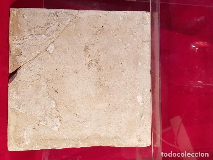 Antig&uuml;edades: Azulejo Valenciano flor - Foto 2