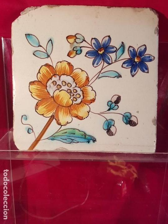 Antig&uuml;edades: Azulejo Valenciano 20cm - Foto 1