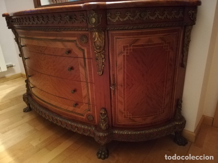 Antig&uuml;edades: Comoda con espejo - Foto 2