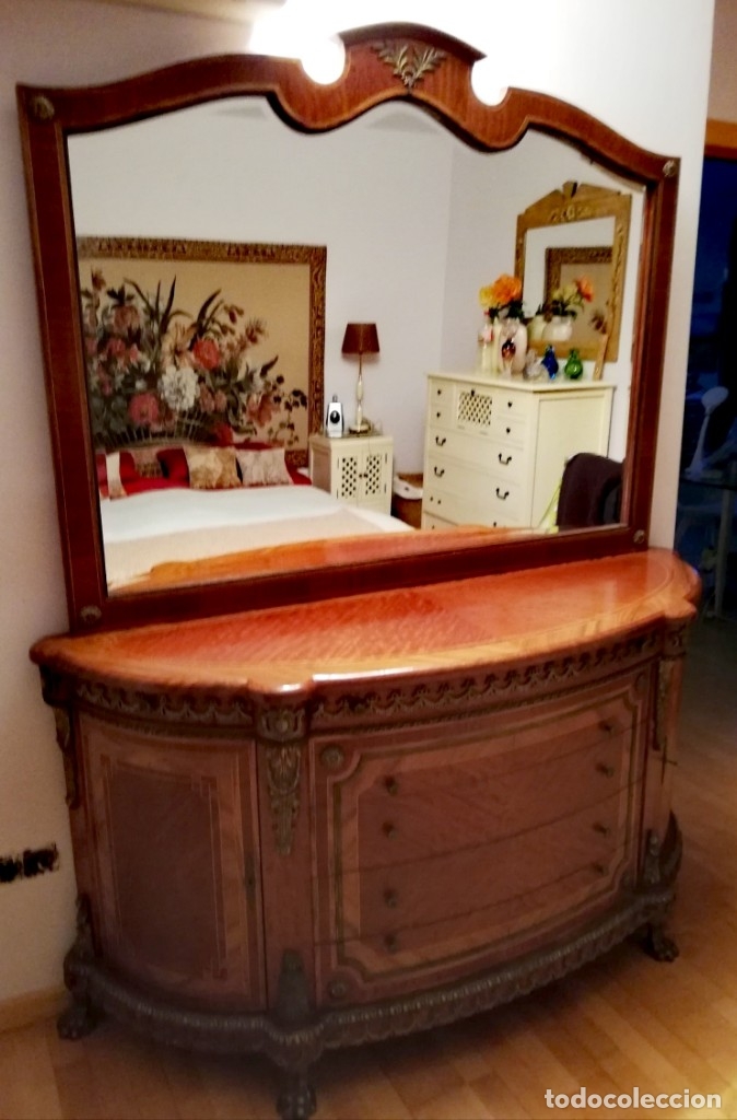 Antig&uuml;edades: Comoda con espejo - Foto 6
