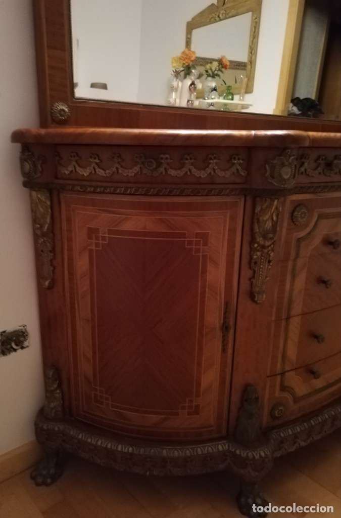 Antig&uuml;edades: Comoda con espejo - Foto 5