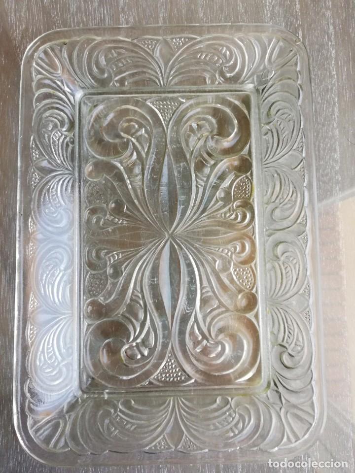 Antig&uuml;edades: Bandeja de cristal - Foto 3