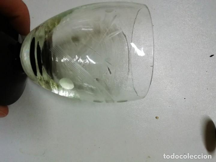 Antig&uuml;edades: Juego de copas antiguas con el pie negro - Foto 12