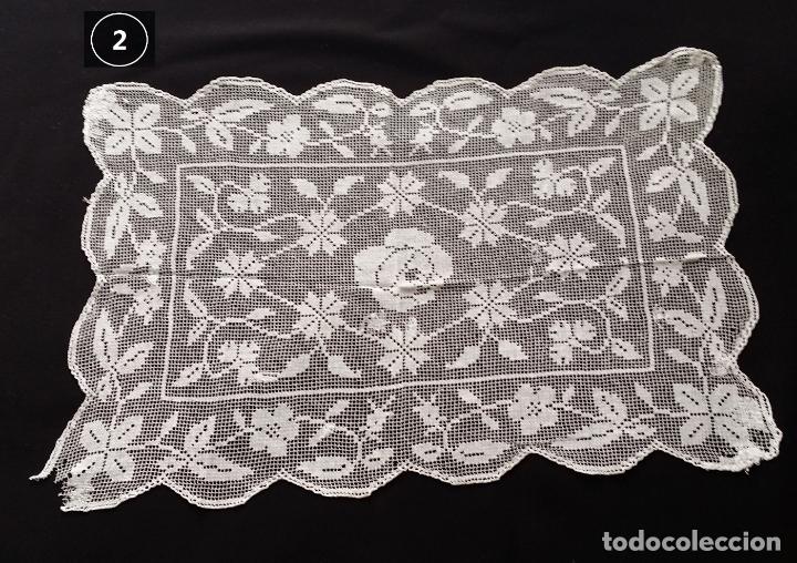Antig&uuml;edades: Encaje de red - dos antiguos tapetes - Foto 10