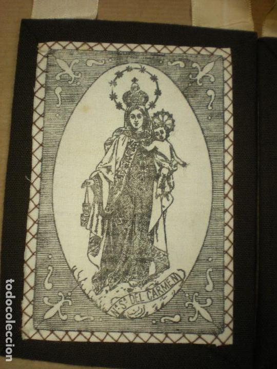 Antig&uuml;edades: ESCAPULARIO DE NUESTRA SE&Ntilde;ORA DEL CARMEN 9x12cm - Foto 3