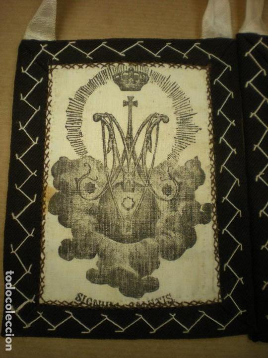 Antig&uuml;edades: ESCAPULARIO DE NUESTRA SE&Ntilde;ORA DEL CARMEN 10x13cm - Foto 3
