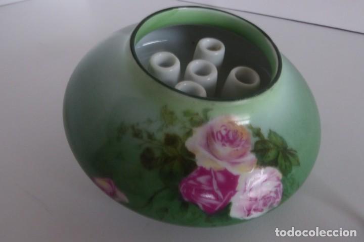 Antig&uuml;edades: DELICADO CENTRO INGL&Eacute;S PARA FLORES - Foto 2