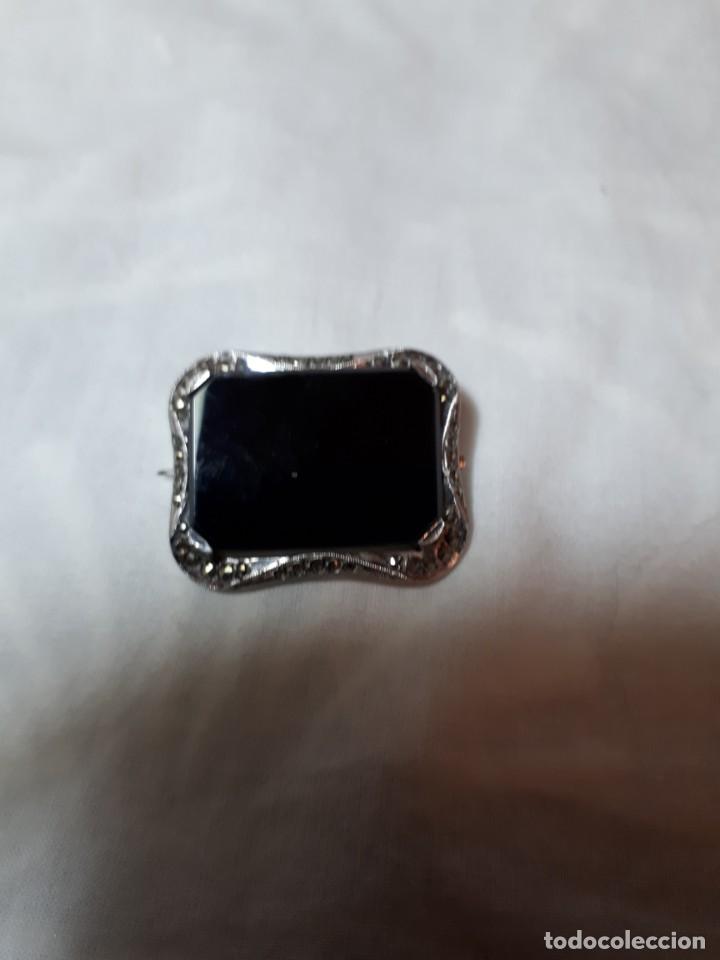 Antig&uuml;edades: Broche art-deco, en plata - Foto 1
