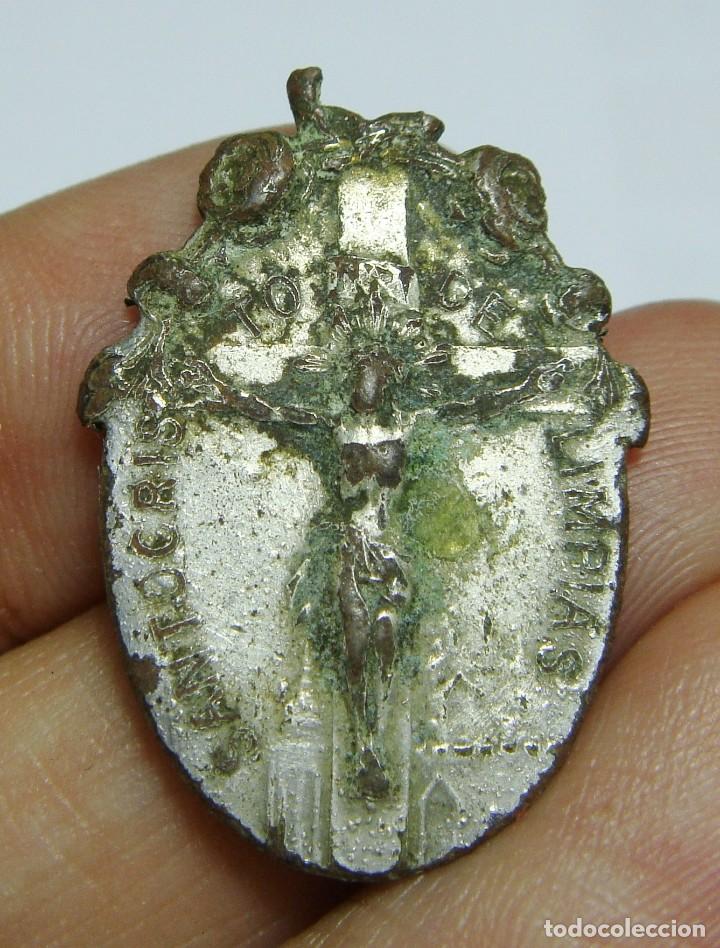 Antig&uuml;edades: Antigua Medalla Religiosa. - Foto 2