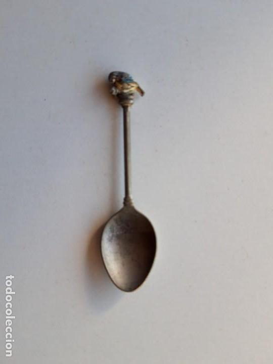 Antig&uuml;edades: Antigua cucharilla Pajaro de colecci&oacute;n inglesa W.A.P.W. G.T Exquisite