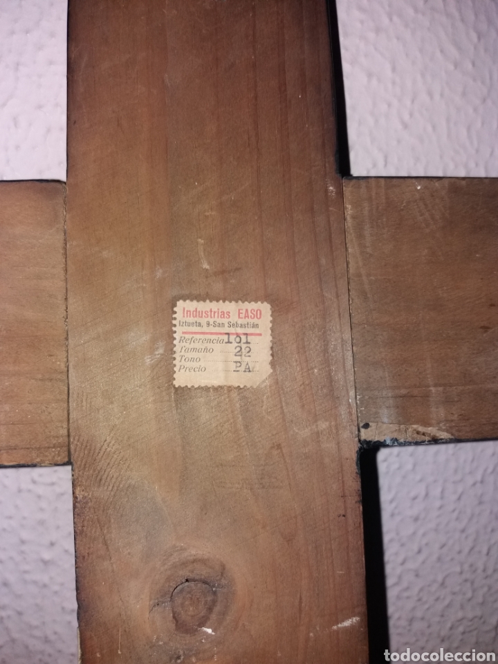 Antig&uuml;edades: Crucifijo antiguo - Foto 7