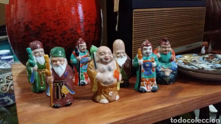 Antig&uuml;edades: Conjunto 7 dioses chinos de la fortuna - Foto 1