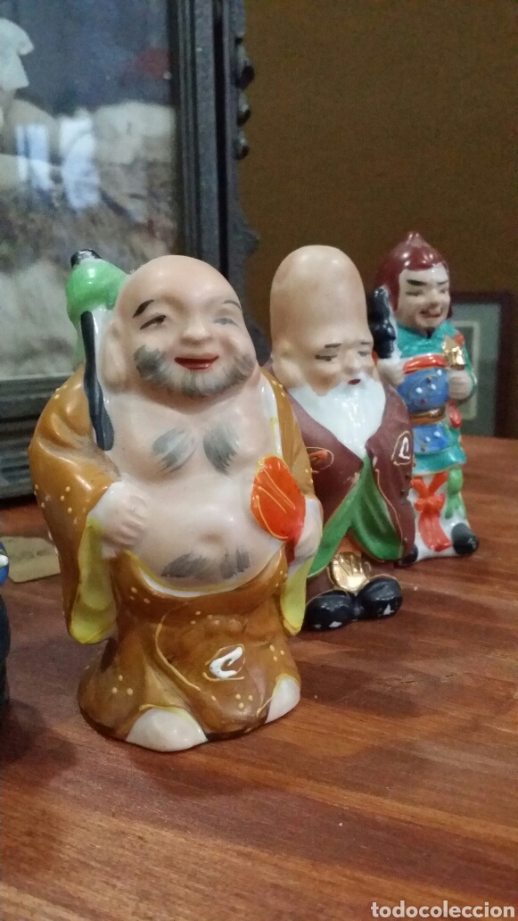 Antig&uuml;edades: Conjunto 7 dioses chinos de la fortuna - Foto 7
