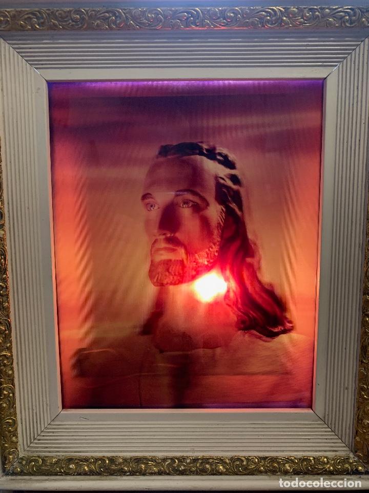 Antig&uuml;edades: - CUADRO DE JESUS CON LUZ - Foto 2