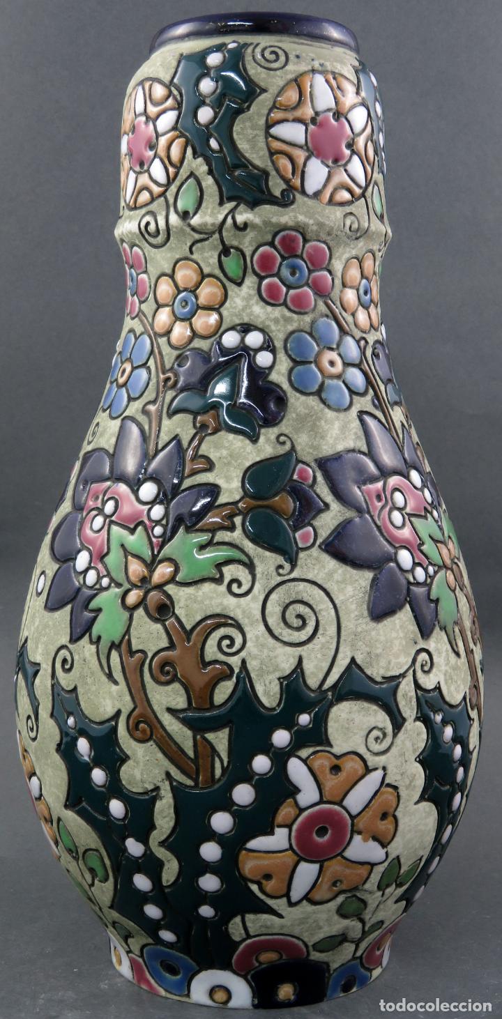 Antig&uuml;edades: Jarron en ceramica de Amphora Gres Bijou Checoslovaquia a&ntilde;os 30