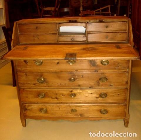 Antig&uuml;edades: Buro comoda rustico, antiguo del SXVIII - Foto 3