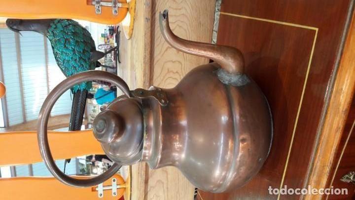 Antig&uuml;edades: antigua cafetera , tetera inglesa cobre - Foto 1