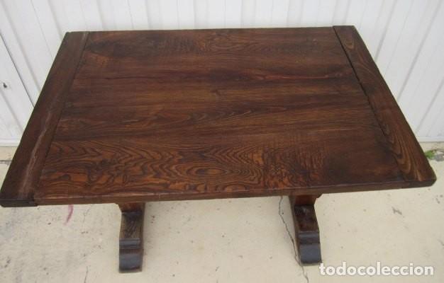 Antig&uuml;edades: Mesa antigua de casta&ntilde;o - Foto 3