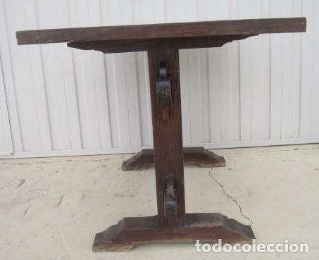 Antig&uuml;edades: Mesa antigua de casta&ntilde;o - Foto 4