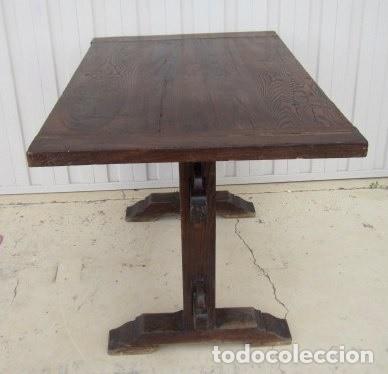 Antig&uuml;edades: Mesa antigua de casta&ntilde;o - Foto 5