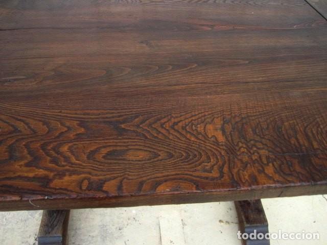 Antig&uuml;edades: Mesa antigua de casta&ntilde;o - Foto 7