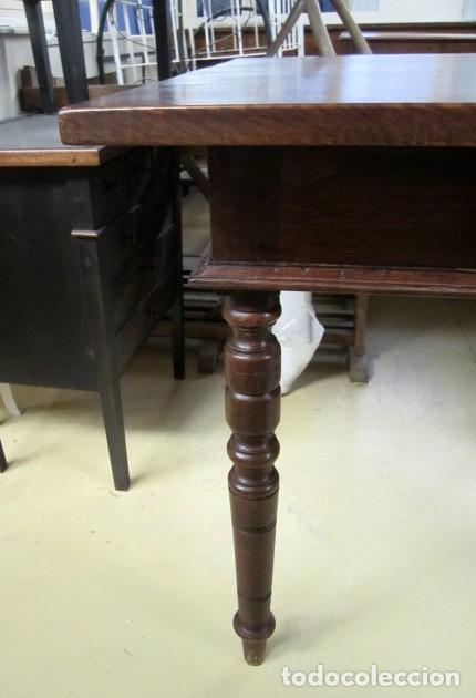 Antig&uuml;edades: Mesa rustica antigua en madera de casta&ntilde;o - Foto 5