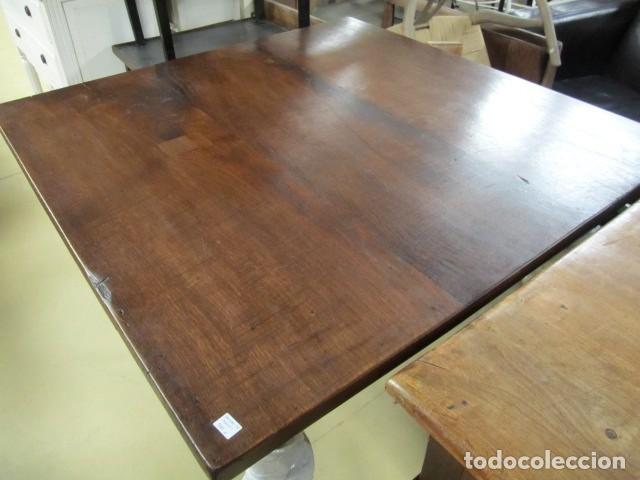 Antig&uuml;edades: Mesa rustica antigua en madera de casta&ntilde;o - Foto 6
