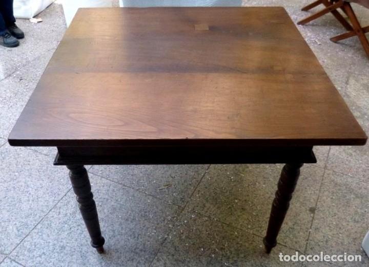 Antig&uuml;edades: Mesa rustica antigua en madera de casta&ntilde;o - Foto 7
