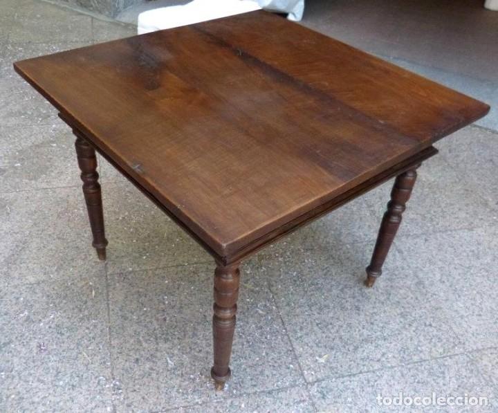 Antig&uuml;edades: Mesa rustica antigua en madera de casta&ntilde;o - Foto 9