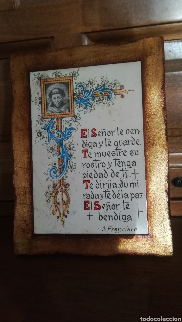 Antig&uuml;edades: Antiguo cartel religioso - Foto 1